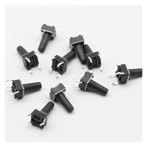 ITCLEYMDZV 50pcs/Lot 6x6x12MM 4PIN G95 Tactile Tact Push Button Switch Direct Self-Reset von ITCLEYMDZV