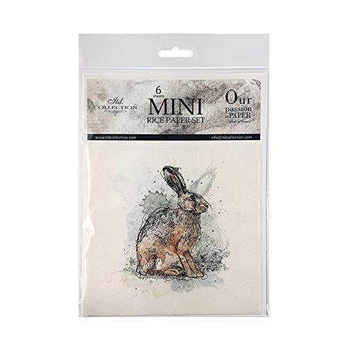 ITD Collection - Mini Decoupage Papier - Decopatch Papier 14,8 x 14,8 cm (6 Blätter Scrapbooking - Dekorpapier für DIY Alben Bullet Journals (RSM005) von ITD Collection