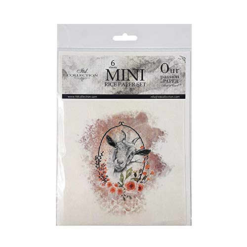 ITD Collection - Mini Reispapier Kreatives Set 14,8 x 14,8 cm (6 Blätter), Decoupage Reispapiere für Basteln, Papier zum Dekoration, Mehrfarbig (RSM008) ITD Collection - Mini Reispapier Kreatives Set 14,8 x 14,8 cm (6 Blätter), Decoupage Reispapiere für Basteln, Papier zum Dekoration, Mehrfarbig (RSM008) von ITD Collection