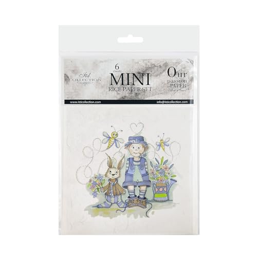 ITD Collection - Mini Reispapier Kreatives Set 14,8 x 14,8 cm (6 Blätter), Decoupage Reispapiere für Basteln, Papier zum Dekoration, Mehrfarbig (RSM014) ITD Collection - Mini Reispapier Kreatives Set 14,8 x 14,8 cm (6 Blätter), Decoupage Reispapiere für Basteln, Papier zum Dekoration, Mehrfarbig (RSM014) von ITD Collection