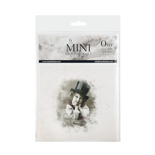 ITD Collection - Mini Reispapier Kreatives Set 14,8 x 14,8 cm (6 Blätter), Decoupage Reispapiere für Basteln, Papier zum Dekoration, Mehrfarbig (RSM021) ITD Collection - Mini Reispapier Kreatives Set 14,8 x 14,8 cm (6 Blätter), Decoupage Reispapiere für Basteln, Papier zum Dekoration, Mehrfarbig (RSM021) von ITD Collection