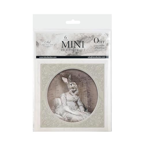 ITD Collection - Mini Reispapier Kreatives Set 14,8 x 14,8 cm (6 Blätter), Decoupage Reispapiere für Basteln, Papier zum Dekoration, Mehrfarbig (RSM032) ITD Collection - Mini Reispapier Kreatives Set 14,8 x 14,8 cm (6 Blätter), Decoupage Reispapiere für Basteln, Papier zum Dekoration, Mehrfarbig (RSM032) von ITD Collection