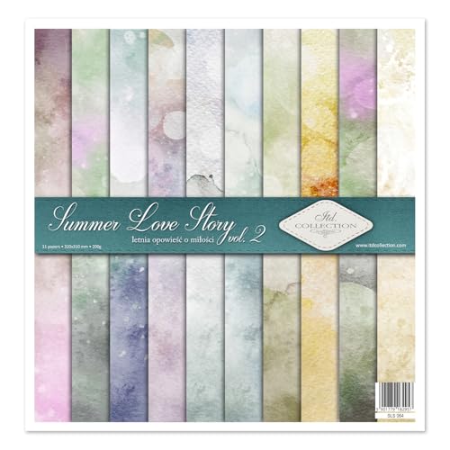 ITD Collection - Decoupage Papier - Decopatch Papier 310 x 320 mm - Scrapbooking - Dekorpapier für DIY Alben Bullet Journals (SLS-064 - Summer Love Story 2) von ITD Collection