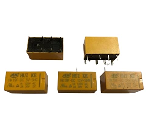 10 STÜCKE Spule DPDT 8 Pin 2NO 2NC Mini Leistungsrelais PCB Typ HUI KE HK19F HK19F-DC5V-SHG HK19F-DC12V-SHG HK19F-DC24V-SHG(24V) von ITFOWIYD
