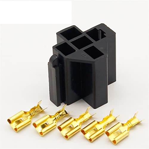 1Set Auto Auto 5 Pin Relais Sockel Halter mit 5Pcs 6,3mm Kupfer Terminal 1Set Auto Auto 5 Pin Relais Sockel Halter mit 5Pcs 6,3mm Kupfer Terminal von ITFOWIYD