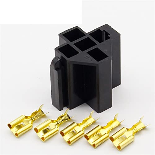 1Set Auto Auto Fahrzeug 5 Pin Relais Sockel Halter mit 5Pcs 6,3mm Kupfer Terminal 1Set Auto Auto Fahrzeug 5 Pin Relais Sockel Halter mit 5Pcs 6,3mm Kupfer Terminal von ITFOWIYD