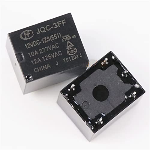 5 STÜCKE Relais HF JQC-3FF-005-1ZS JQC-3FF-009-1ZS JQC-3FF-012-1ZS JQC-3FF-024-1ZS 5PIN 12A/125VAC 5V 9V 12V 24V(JQC-3FF-024-1ZS 24V) von ITFOWIYD