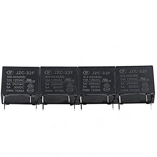 50 Teile/los leistungsrelais HF32F JZC-32F-005-HS3 JZC-32F-009-HS3 JZC-32F-012-HS3 JZC-32F-024-HS3 5A 250VAC 4PIN(5V) von ITFOWIYD