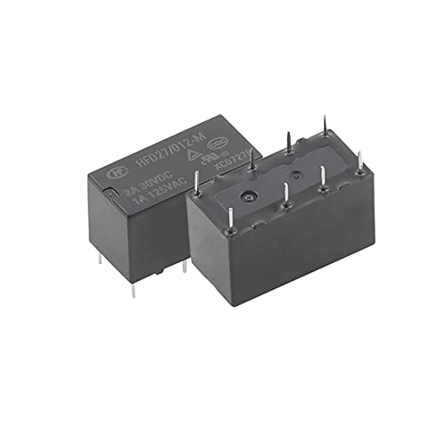 5Pcs HFD27/005/012/024-S-M Relais 5V 12V 24VDC JRC-27F HFD27-005-S JRC-27F-HFD27-012-S JRC-27F-HFD27-024-M 30V 2A 8Pin Original(JRC HFD27-012-M) von ITFOWIYD
