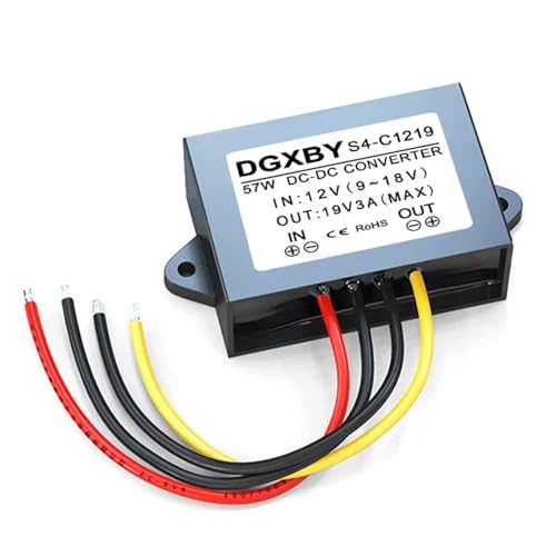 ITFOWIYD 12 V bis 19 V 1 A ~ 5 A DC-Boost-Netzteil DC-DC-Boost-Modul 9-18 V bis 19 V Kfz-Spannungsregler-Konverter(12V to 19V 3A) von ITFOWIYD