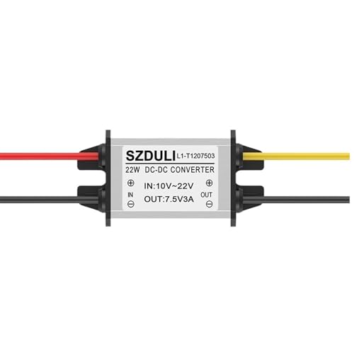 ITFOWIYD 12 V bis 3,3 V 3,7 V 4,2 V 5 V 6 V 7,5 V 9 V 3 A Leistungsmodul Transformator Auto Gleichstromversorgung Abwärtsgerät(12V to 7.5V 3A) von ITFOWIYD