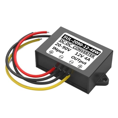 ITFOWIYD 24V36V48V72V zu 12V Wasserdichter Transformator 60V zu 12V Fahrzeug-Abwärtsmodul 48V zu 12V Spannungsstabilisator-Stromversorgung(OUTPUT4A) von ITFOWIYD