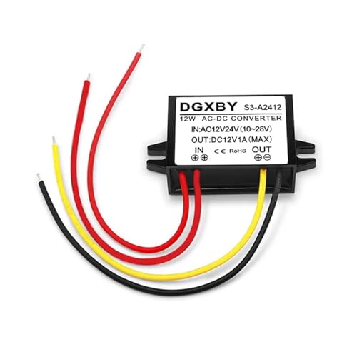 ITFOWIYD AC12V24V zu DC12V 1A 2A 3A 4A 5A Überwachung Power Regler Konverter 10-28V zu 12V AC zu DC Buck(Ac12v24v to Dc12v 1a) von ITFOWIYD