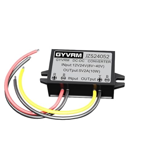 ITFOWIYD DC zu DC Konverter 24V zu 5V Buck Converter 8V ~ 40V zu 12V 1A 2A 3A 5A 6A 8A 10A Step-Down Power Überstromschutz(2A No1 ABS Plastic) von ITFOWIYD