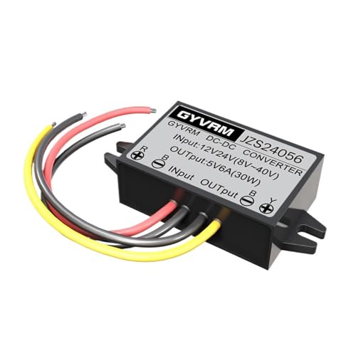 ITFOWIYD DC zu DC Konverter 24V zu 5V Buck Converter 8V ~ 40V zu 12V 1A 2A 3A 5A 6A 8A 10A Step-Down Power Überstromschutz(6A No1 ABS Plastic) von ITFOWIYD