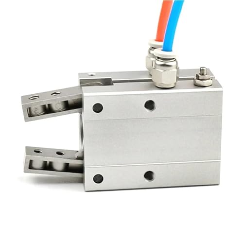 ITFOWIYD MHC2 10D 16D 20D 25D 32D Double Acting Pneumatic Gripper SMC Type Angular Style Aluminium Clamps Air Cylinder(MHC2-25D) von ITFOWIYD