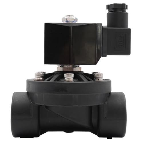 ITFOWIYD Normalerweise geschlossenes oder offenes Kunststoff-Magnetventil DN15 DN20 DN25 DN32 DN40 DN50 Wasserventile AC 110 V 220 V DC12 V 24VG oder NPT-Gewinde(NPT-DC 12V-Normally Open) von ITFOWIYD