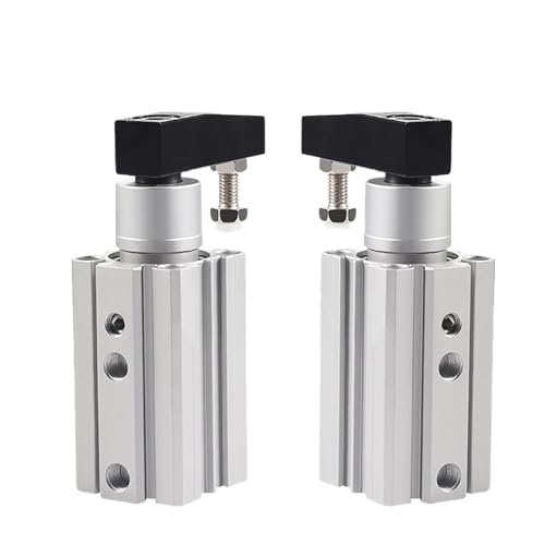 ITFOWIYD QCKL50 QCKR50 Drehspannzylinder mit Magnet-Luft-Pneumatikzylinder(QCKR50x10-S) von ITFOWIYD