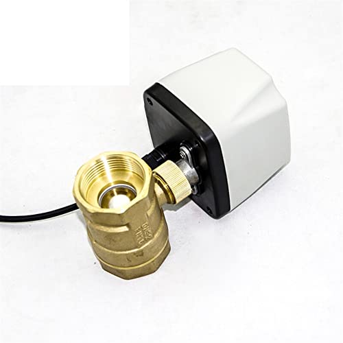 ITFOWIYD Ventil 1/2" 3/4" 1" 2" Elektrischer Kugelhahn AC220V 3-Draht 2-Punkt-Steuerung Messing motorisierter Kugelhahn 220VAC 24VDC 12VDC 24VAC(24vdc,0.75 Inch) von ITFOWIYD