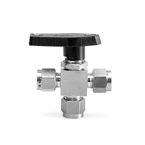 1 Stück 304 SS-Kugelhahn, Innengewinde – einstellbar um 90 Grad, 1/8"-1/2" BSP, for Öl, Wasser, Gas, Mitteldruck, 915 PSI max.(20mm) von ITITI