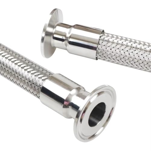 1 Stück Hochdruck-Brauereischlauch, 1,5 Zoll, Tri-Clamp, flexibler Balg – 25 mm Außendurchmesser, 50 cm/70 cm/100 cm/150 cm/200 cm Optionen(70cmx25mmxK50.5mm) von ITITI