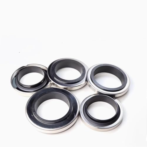 1 Stück PTFE-Doppellippen-Öldichtung aus Edelstahl – Hochtemperaturbeständiger Dichtungsring for Gaskompressoren und Maschinen(45x60x10) von ITITI
