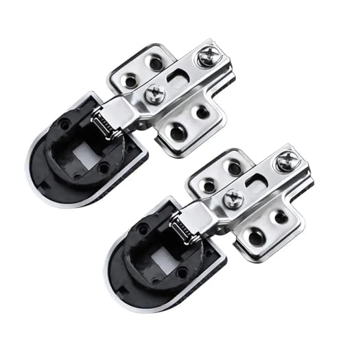 2 Stück 26 mm Glastürscharnier – Premium Soft-Close-Schrankscharniere for Weinschränke und mehr(Middle Bend) von ITITI