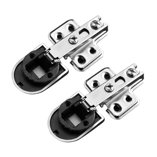 2 Stück 26 mm Glastürscharnier – Premium Soft-Close-Schrankscharniere for Weinschränke und mehr(Straight Bend) von ITITI