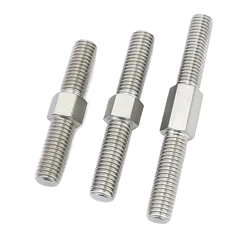 Doppelend-Gewindestange M6 M8 - Stehbolzen aus Edelstahl 304 mit Links- und Rechtsgewinde for industrielle Anwendungen(M6x70mm 2pcs) von ITITI