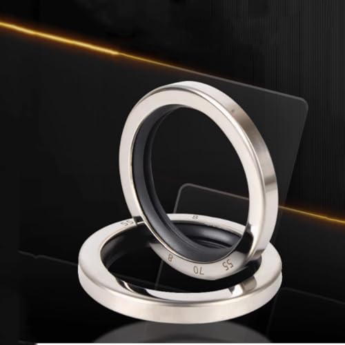 Hochtemperaturbeständiger Edelstahl-PEFT-Doppellippen-Öldichtring - Langlebiger Dichtungsring for Gaskompressoren, 1 STÜCK(50x75x10) von ITITI