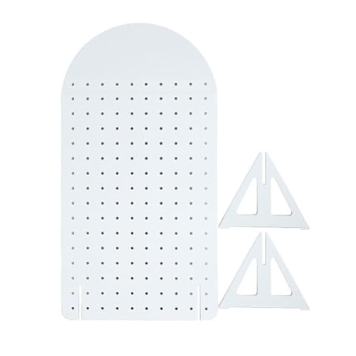 ITITI 1 Stück Raumteiler aus Holz mit Stecktafel – freistehender Bildschirm for Zuhause, Büro und Messen(White,Style 1) von ITITI