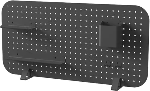 ITITI 1 Stück benutzerdefinierter Schreibtisch-Organizer aus Massivholz mit Stecktafel und Sichtschutz – 78 x 38 cm Klemmteiler for Büro und Gaming(Black) von ITITI