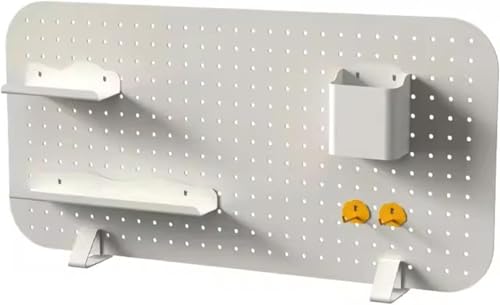 ITITI 1 Stück benutzerdefinierter Schreibtisch-Organizer aus Massivholz mit Stecktafel und Sichtschutz – 78 x 38 cm Klemmteiler for Büro und Gaming(White) von ITITI