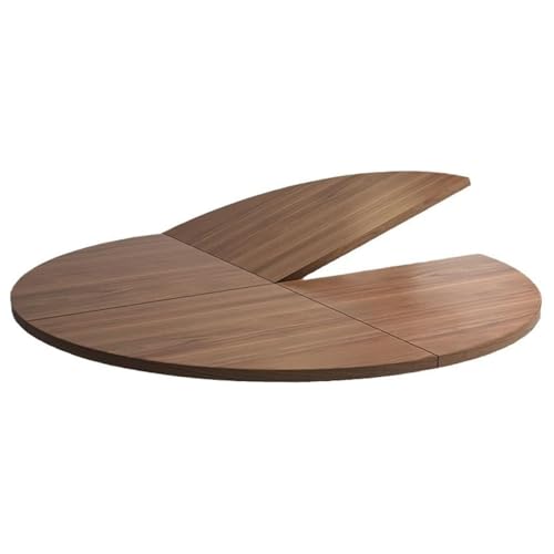 ITITI 1 x nussbraune, runde Klapptischplatte – 47/55/59/63/71/79 Zoll – platzsparendes Gerät for Zuhause, Büro, Veranstaltungen(140cm) von ITITI