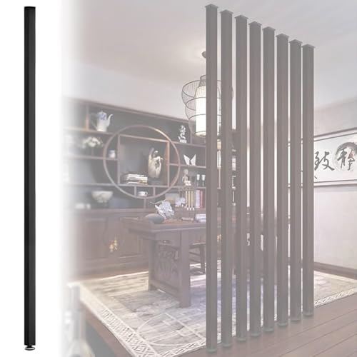 ITITI Höhenverstellbarer Raumteiler aus Holzlamellen – Moderne Sichtschutzwand for Home Office und Raumtrennung(1PCS 235cm) von ITITI