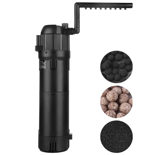 ITIY 3-Stufen Aquarium Filter in-Tank-Filter Innenfilter Fisch Schildkrötenfilter 6W 650L/H Water Pump für 50-300L Aquarien mit Belüftung/Regenfall-Modi, Durchflussrate und Richtung einstellbar ITIY 3-Stufen Aquarium Filter in-Tank-Filter Innenfilter Fisch Schildkrötenfilter 6W 650L/H Water Pump für 50-300L Aquarien mit Belüftung/Regenfall-Modi, Durchflussrate und Richtung einstellbar von ITIY