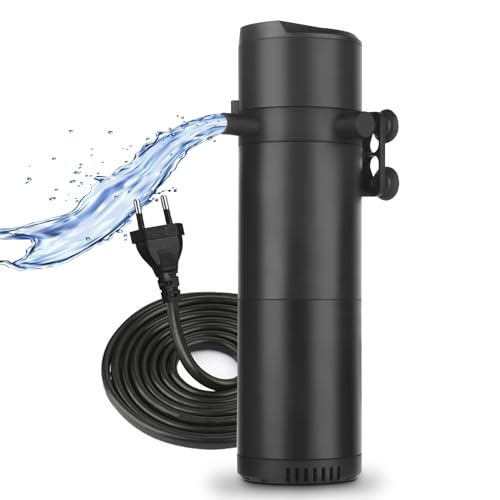 ITIY Aquarium Innenfilter für 300-500L Aquarien, Einstellbarer 25W 2000L/H Aquariumfilter mit doppeltem Wasserauslass & Belüftung ITIY Aquarium Innenfilter für 300-500L Aquarien, Einstellbarer 25W 2000L/H Aquariumfilter mit doppeltem Wasserauslass & Belüftung von ITIY