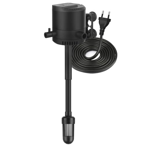 ITIY Aquarium Pumpe Filter, Silent 12W 800L/H Fish Tank Filter, mit einziehbaren Saugschlauch für 100-200L Aquarium ITIY Aquarium Pumpe Filter, Silent 12W 800L/H Fish Tank Filter, mit einziehbaren Saugschlauch für 100-200L Aquarium von ITIY
