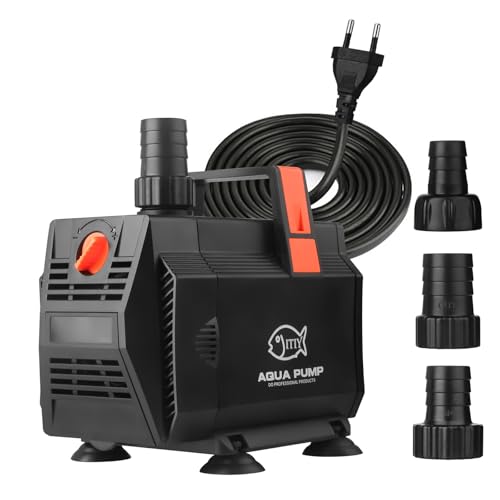 ITIY Tauchwasserpumpe Teichpumpe, 30W 2000L/H Wasserbrunnenpumpe Aquarium Wasserpumpe mit Durchflusskontrolle für Aquarium, Wasserfall, Filtration, Outdoor, Hydroponik ITIY Tauchwasserpumpe Teichpumpe, 30W 2000L/H Wasserbrunnenpumpe Aquarium Wasserpumpe mit Durchflusskontrolle für Aquarium, Wasserfall, Filtration, Outdoor, Hydroponik von ITIY