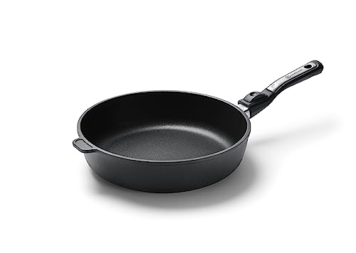 Bratpfanne Aluguss Ø 28cm I 7cm Hochrand I Induktion EpicSkillet Luxe I Handmade in Germany I Hochrand I Antihaftbeschichtet I Griff abnehmbar von ITN Antihaftbeschichtungen