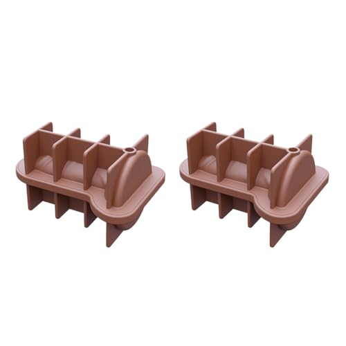 2er Eiswürfelform Penis Schokoladenformen Silikon Form BPA-frei Eiswürfel 3D Backform mit Deckel Eiswürfelschale Lustig Süßigkeitenform Flexible Eiswürfelbehälter für Cocktail Schokolade Braun von ITODA