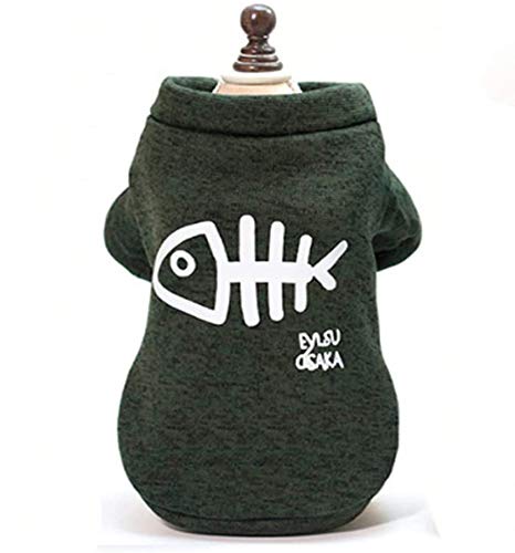Hundepulli Hunde Bekleidung Hundemantel Haustiere Katze Welpen Winterjacke mit Brustschutz Winter Hundejacke Baumwolle Winterpulli Hundebekleidung für Outdoor Geschenk Freizeit Spazieren Grün XL Hundepulli Hunde Bekleidung Hundemantel Haustiere Katze Welpen Winterjacke mit Brustschutz Winter Hundejacke Baumwolle Winterpulli Hundebekleidung für Outdoor Geschenk Freizeit Spazieren Grün XL von ITODA
