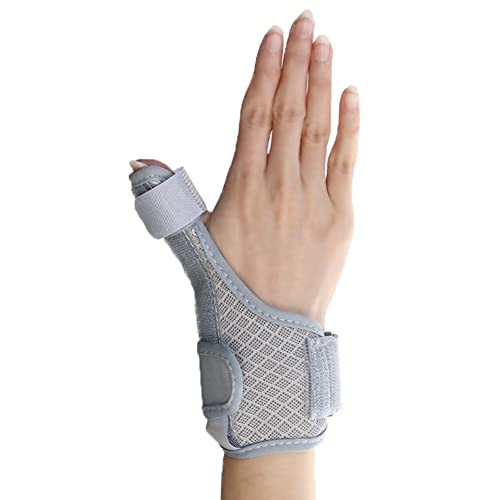 ITODA Fingerschiene Rechts Links Fingerstütze Ergonomische Daumenbandage Kleiner Finger Ringfinger Verstellbare Fingerorthese Atmungsaktive Fingerunterstützung für Arthritis & Gebrochene von ITODA