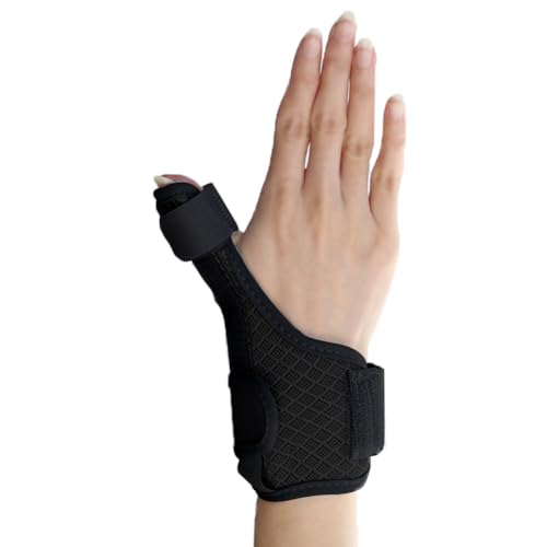 ITODA Fingerschiene Rechts Links Fingerstütze Ergonomische Daumenbandage Kleiner Finger Ringfinger Verstellbare Fingerorthese Atmungsaktive Fingerunterstützung für Arthritis & Gebrochene von ITODA