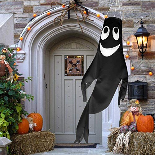 ITODA Halloween Banner Geist Luftballon Halloween Requisiten Lang Hängedeko Ghost Halloweendeko Gruselig Hängedekoration Bäume Haustür Türdekoration Garten Veranda Deko Horror Partybanner Spukhaus von ITODA