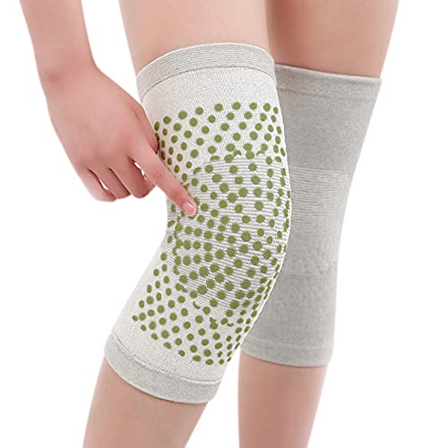ITODA Kniewärmer Unisex Knieschoner Winddicht Knieschützer Anti Rutsch Kniebandage Warm Knieorthese Gepolstert Elastisch Knieunterstützung Knie Ellenbogenwärmer Sport Knieprotektor für Tanzen Yoga von ITODA
