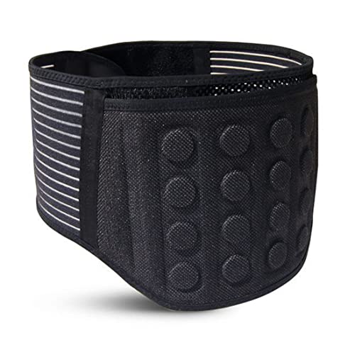 ITODA Rückenstützgürtel Magnetfeldtherapie Rückenstütze Wärmetherapie Rückenwärmer Atmungsaktiv Rückenbandage mit 4 Aufenthalten Wärmegürtel Thermisch Rückengurt für Rückenschmerzen Schmerzlinderung von ITODA