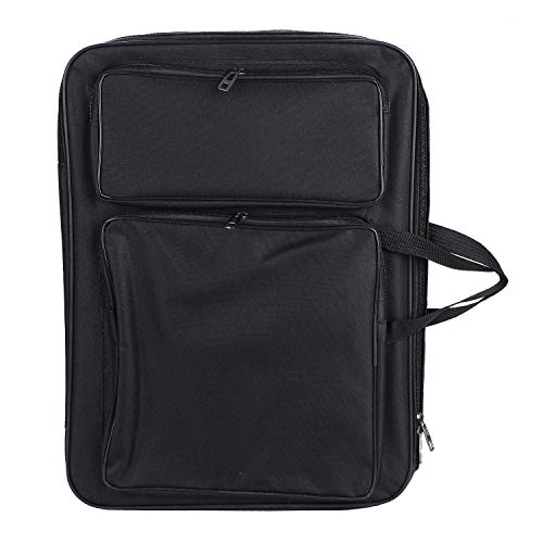 Zeichentasche A3 Transporttasche Zeichenbrett Rucksack Wasserdicht Zeichnungsmappe mit Schultergurt Kinder Zeichenplattentasche Tragbar Künstlermappe Multifunktional Kunstmappe Kunst Malerei 46x34cm von ITODA