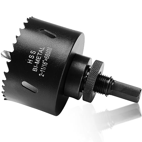 Lochsäge 68mm, Bi-Metall Lochbohrer mit 40mm Schnitttiefe für Hohlwanddose, Steckdose und LED-Spot in Gipskarton, Trockenbau, Sperholz und Acryl Lochsäge 68mm, Bi-Metall Lochbohrer mit 40mm Schnitttiefe für Hohlwanddose, Steckdose und LED-Spot in Gipskarton, Trockenbau, Sperholz und Acryl von ITOOLFIRM
