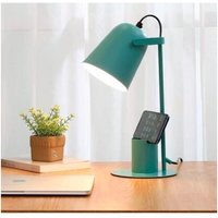 Itotal - I-total bunte Metall-Flexo-Lampe mit Handyhalterung 35cm teal grün von ITOTAL